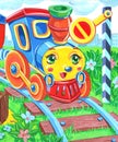 Cartoon toy train