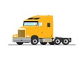 Conventional semi tractor Royalty Free Stock Photo