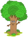 Cartoon tree character