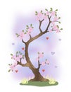 Cartoon Tree of Love.