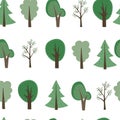Cartoon trees background Royalty Free Stock Photo