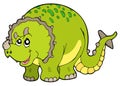 Cartoon triceratops