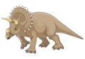Cartoon triceratops dinosaurs illustration
