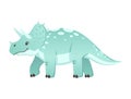 Cartoon Triceratops Illustration Royalty Free Stock Photo