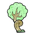 cartoon twisty tree