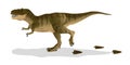 Cartoon Tyrannosaurus(T-rex)