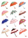 Cartoon umbrella icon Royalty Free Stock Photo