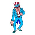 Cartoon uncle sam