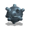 Cartoon underwater mine for games.