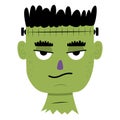 Cartoon unimpressed Frankenstein