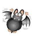 Cartoon vampire bat Royalty Free Stock Photo