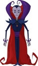 Cartoon vampire character. Colorful vector illustration of a gothic man Royalty Free Stock Photo