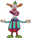 Cartoon clown circus performer comic character