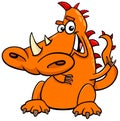 Cartoon dragon funny fictional character