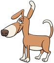 Cartoon funny spotted dog comic animal character