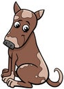 happy cartoon spotted dog animal character Royalty Free Stock Photo