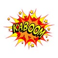 Cartoon Vector Kaboom Royalty Free Stock Photo