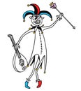 Cartoon Vector Medieval Fantasy Jester Fool Clown Buffoon