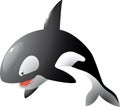 Cartoon vector orca Royalty Free Stock Photo