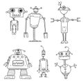 Cartoon Vector Robot Set03