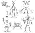 Cartoon Vector Robot Set04