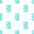 Cartoon vector seamless pattern with washing sponge Royalty Free Stock Photo