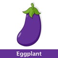 Cartoon Vegetable - Eggplant or Aubergine