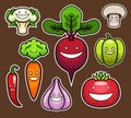 Cartoon Vegetables