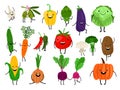 Cartoon vegetables characters