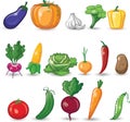 Cartoon vegetables,vector Royalty Free Stock Photo