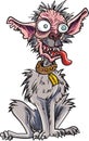 Cartoon very ugly dog Royalty Free Stock Photo