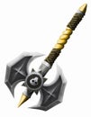Cartoon viking ax Royalty Free Stock Photo