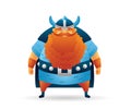 Cartoon viking cute character. Funny cartoon. Vector illustration isolated