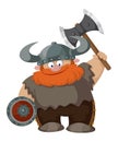 Cartoon viking Royalty Free Stock Photo