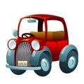 Cartoon vintage car