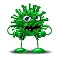 Cartoon Virus Character