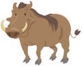 Cartoon warthog animal character