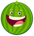 Cartoon watermelon fruit character