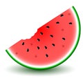 Cartoon Watermelon Slice Royalty Free Stock Photo