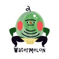 Cartoon Watermelon Sumo