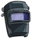 Cartoon welding mask with clear glass visor