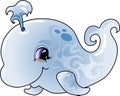 Cartoon whale Royalty Free Stock Photo