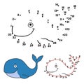 Cartoon whale Royalty Free Stock Photo