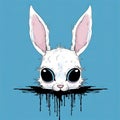 Neonpunk Rabbit: A Cute Cartoonish Design With Harsh Realism