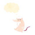 cartoon white rat Royalty Free Stock Photo