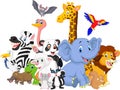 Cartoon Wild Animals Background