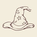 Cartoon Wizard Hat Inline