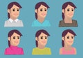 Cartoon Women Vector Icon