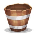 Cartoon Wood Bucket