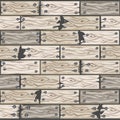 Wood whitened floor tiles pattern. Seamless texture wooden parquet board. Vector illustration for user interface of the game Royalty Free Stock Photo